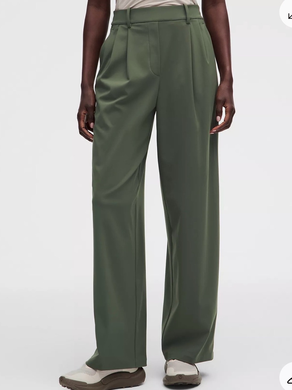 Lululemon Daydrift High-Rise Wide-Leg Trouser Regular color Sassy Sage